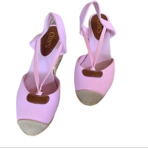 Chaps Clarisa‎ Pink Espadrilles- size 7